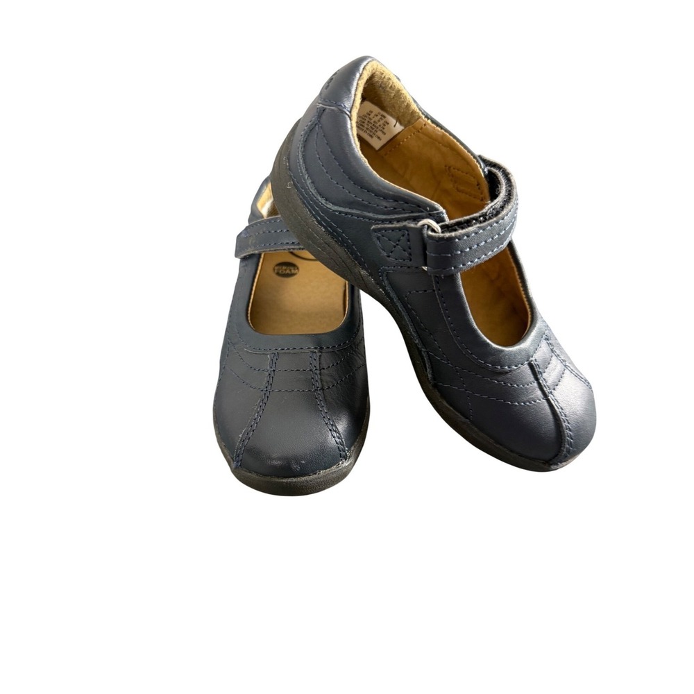 Stride Rite Claire Girls Navy Blue Leather Mary Jane Shoes Size 10M CG47392